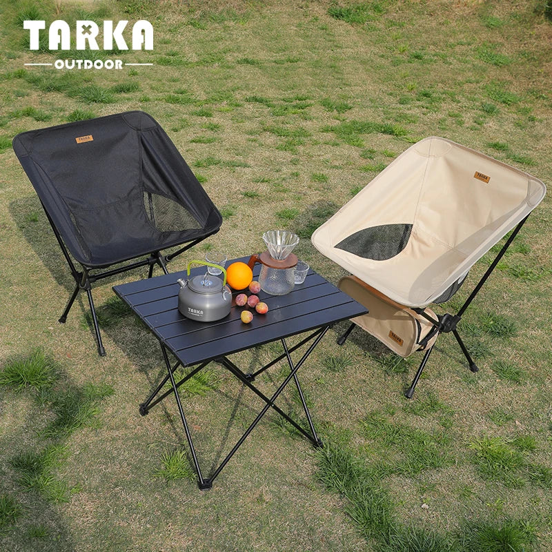 Foldable Camping Chairs Set Lightweight Folding Chair Ultralight Backpacking Moon Chairs for Garden Picnic Beach Fishing