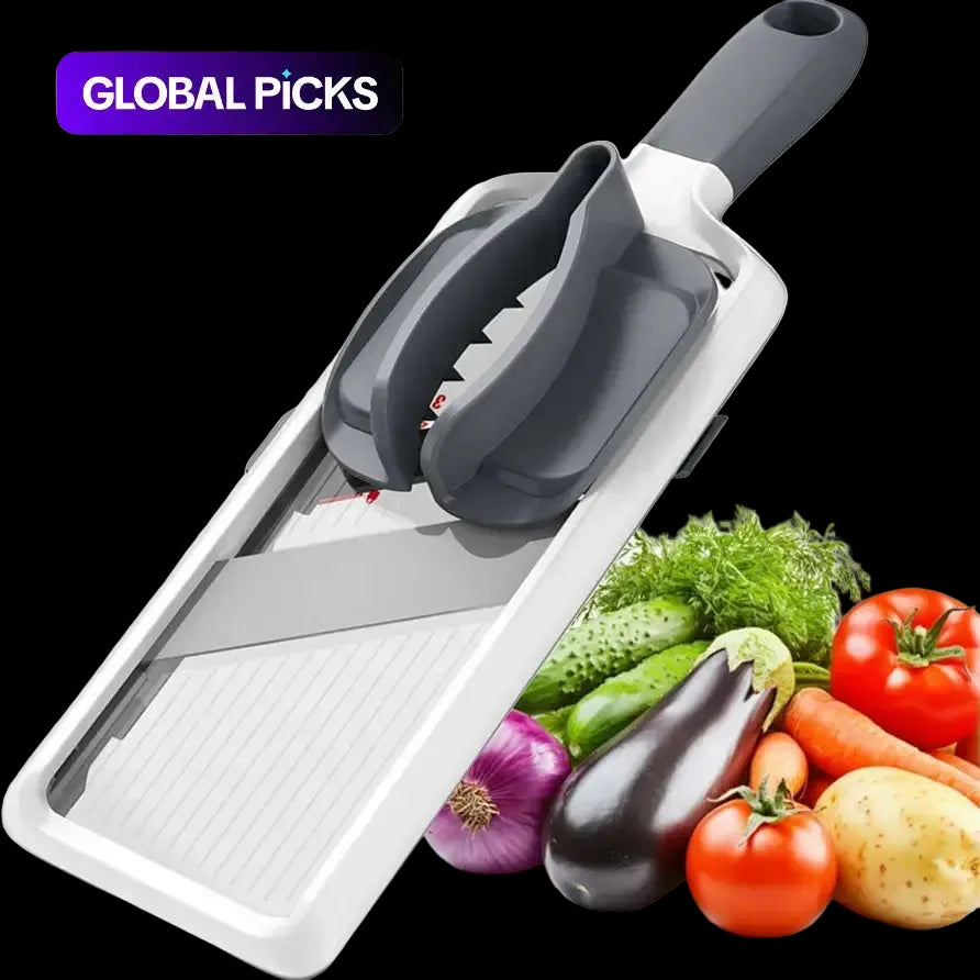 Multifunctional Vegetable Chopper, 1 Count Adjustable Stainless Steel Blade Vegetable Cutter, Fruit & Vegetable Slicer, Kitchen Utensil and Gadget, Vegetable Cutting Slicer, Kitchen Gadgets #GLOBAL PICKS