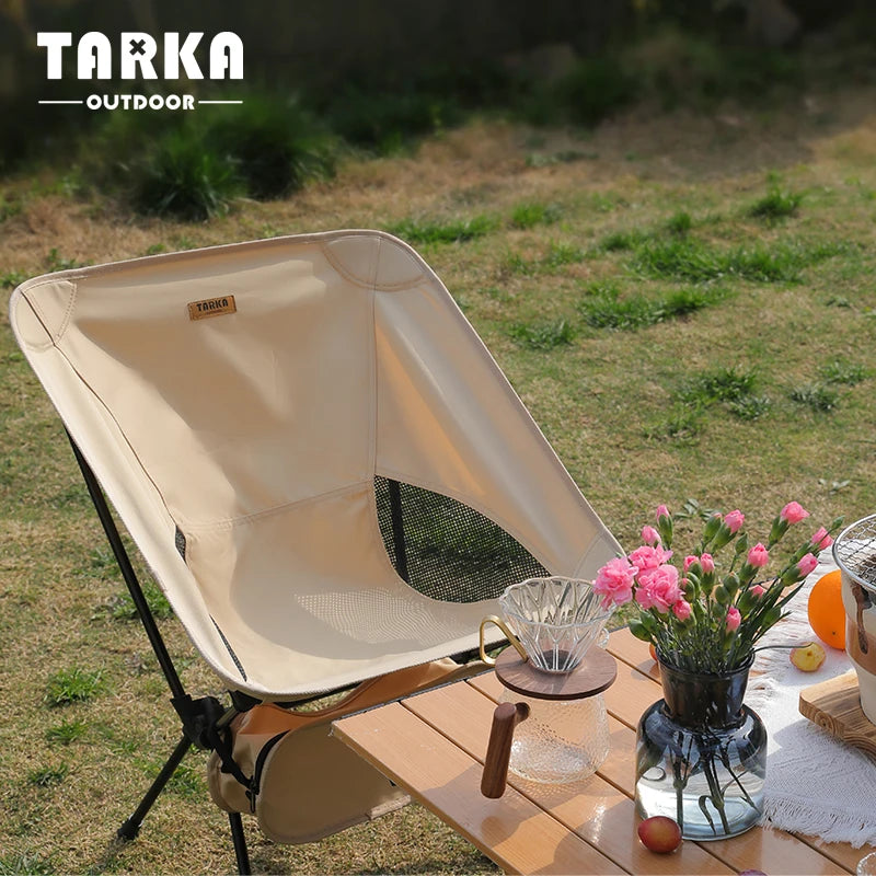 Foldable Camping Chairs Set Lightweight Folding Chair Ultralight Backpacking Moon Chairs for Garden Picnic Beach Fishing