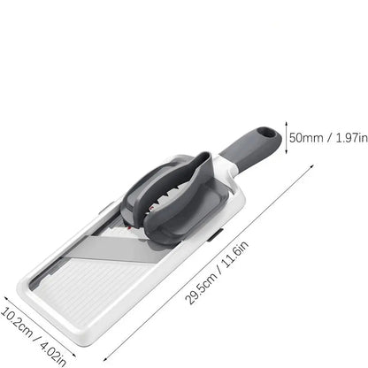 Multifunctional Vegetable Chopper, 1 Count Adjustable Stainless Steel Blade Vegetable Cutter, Fruit & Vegetable Slicer, Kitchen Utensil and Gadget, Vegetable Cutting Slicer, Kitchen Gadgets #GLOBAL PICKS